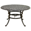 Wynn Outdoor Dining Table | 49’’ Round Top | Black Metal BM272254