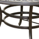 Wynn Outdoor Dining Table | 49’’ Round Top | Black Metal BM272254