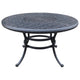 Outdoor Dining Table | 52’’ Round | Cast Metal | Dark Bronze BM272411