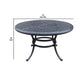 Outdoor Dining Table | 52’’ Round | Cast Metal | Dark Bronze BM272411