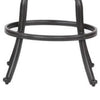Zoe Outdoor Barstool | 49’’ Swivel | Set of 2 | Black & Brown BM272439