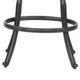 Zoe Outdoor Barstool | 49’’ Swivel | Set of 2 | Black & Brown BM272439