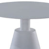 Outdoor Side Table | 22’’ | Aluminum | Cone Base | White BM272452