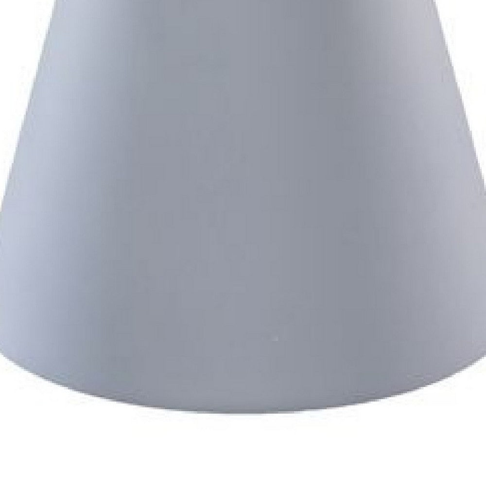 Outdoor Side Table | 22’’ | Aluminum | Cone Base | White BM272452