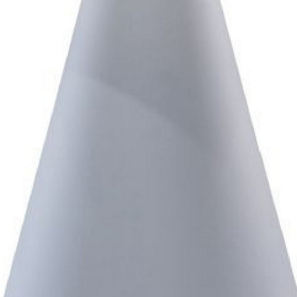 Outdoor Side Table | 22" | Aluminum | Cone Base | White