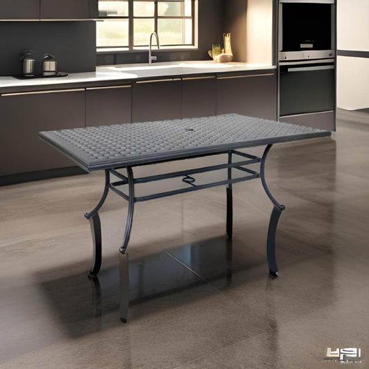 Outdoor Dining Table | 86" | Metal Lattice | Desert Night