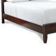 Kyle Soild Wood Low Profile Full Bed with Sleigh Headboard Cherry Brown