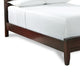 Kyle Soild Wood Low Profile Queen Bed with Sleigh Headboard Cherry Brown
