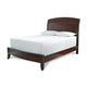 Kyle Low Profile Wood California King Bed, Sleigh Headboard, Cherry Brown