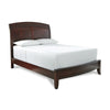 Kyle Soild Wood Low Profile King Bed with Sleigh Headboard, Cherry Brown