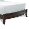 Kyle Soild Wood Low Profile King Bed with Sleigh Headboard, Cherry Brown
