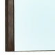 40 Inch Dee Rectangular Chest Wall Mirror Geometric Oat Brown Wood Accents BM272998