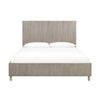 Ann California King Bed High Profile Headboard Vertical Lines Gray BM273024
