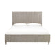Ann California King Bed High Profile Headboard Vertical Lines Gray BM273024