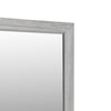 40 Inch Lou Rectangular Mirror Wood Frame Grain Details Washed White BM273034