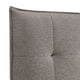 Amy King Headboard Knife Edges Tufted Linen Gray BM273062