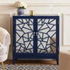 33 Inch 2 Door Mirrored Console Sideboard Cabinet with Shelf, Blue