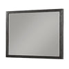 Jose 48 Inch Dresser Mirror with Acacia Wood Frame, Weathered Dark Gray