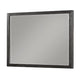 Jose 48 Inch Dresser Mirror with Acacia Wood Frame, Weathered Dark Gray