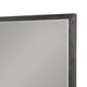 Jose 48 Inch Dresser Mirror with Acacia Wood Frame Weathered Dark Gray BM273365
