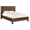 Pim Solid Acacia Wood Platform Queen Bed Panel Headboard Rustic Brown BM273400