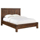 Pim Solid Acacia Wood Platform Queen Bed Panel Headboard Rustic Brown BM273400
