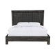 Pim Solid Wood Platform Queen Bed Plank Panel Headboard Brushed Gray BM273403
