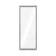72 Inch Kim Modern Solid Acacia Wood Body Floor Mirror Heather Gray BM273423