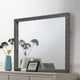 42 Inch Cas Sengon Tekik Dresser Mirror, Rough Hewn, Rustic Brown