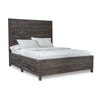 Cas Sengon Tekik Low Profile Panel Queen Bed, Rough Hewn, Rustic Brown