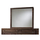 42 Inch Cas Sengon Tekik Wood Dresser Mirror Rough Hewn Brown BM273625