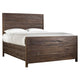 Cas Sengon Tekik Low Profile Panel Queen Bed Rough Hewn Brown