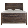 Cas Sengon Tekik Low Profile Panel Queen Bed, Rough Hewn, Brown