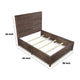 Cas Sengon Tekik Low Profile Panel King Bed Rough Hewn Brown
