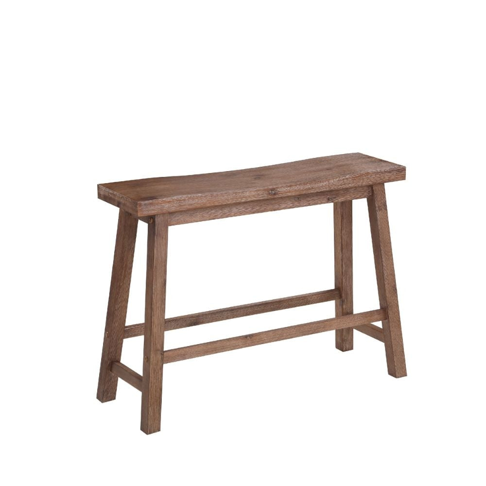 Amber Bench | 33" | Saddle Seat | Rectangular | Brown