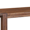 63-95 Inch Pim Acacia Wood Dining Table 2 Extension Leaves Walnut Brown BM273929