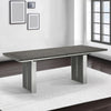 Axel 82 - 100 Inch Extendable Soild Mahogany Wood Dining Table, Gray