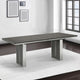 Axel 82 - 100 Inch Extendable Soild Mahogany Wood Dining Table, Gray