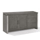 Axel 68 Inch 2 Door Sideboard Cabinet Buffet, 3 Drawers, Steel Panels, Gray