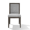 Mod 19 Inch Dining Chair,Solid wood Upholstered Set of 2 Ash Gray BM274136