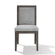 Mod 19 Inch Dining Chair,Solid wood Upholstered Set of 2 Ash Gray BM274136