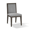 Mod 19 Inch Dining Chair,Solid wood, Upholstered, Set of 2, Ash Gray