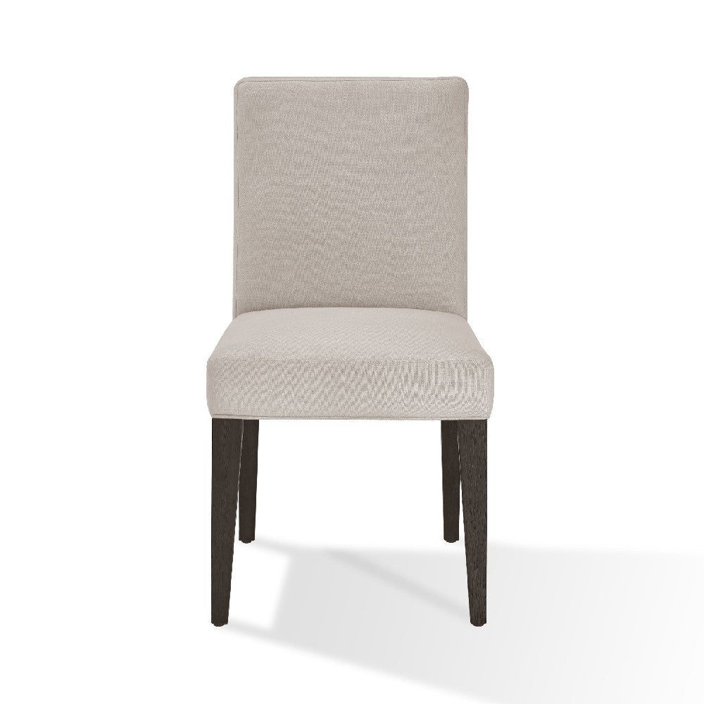 Mod 19 Inch Parson Style Dining Chair Rubberwood Set of 2 Light Gray BM274137