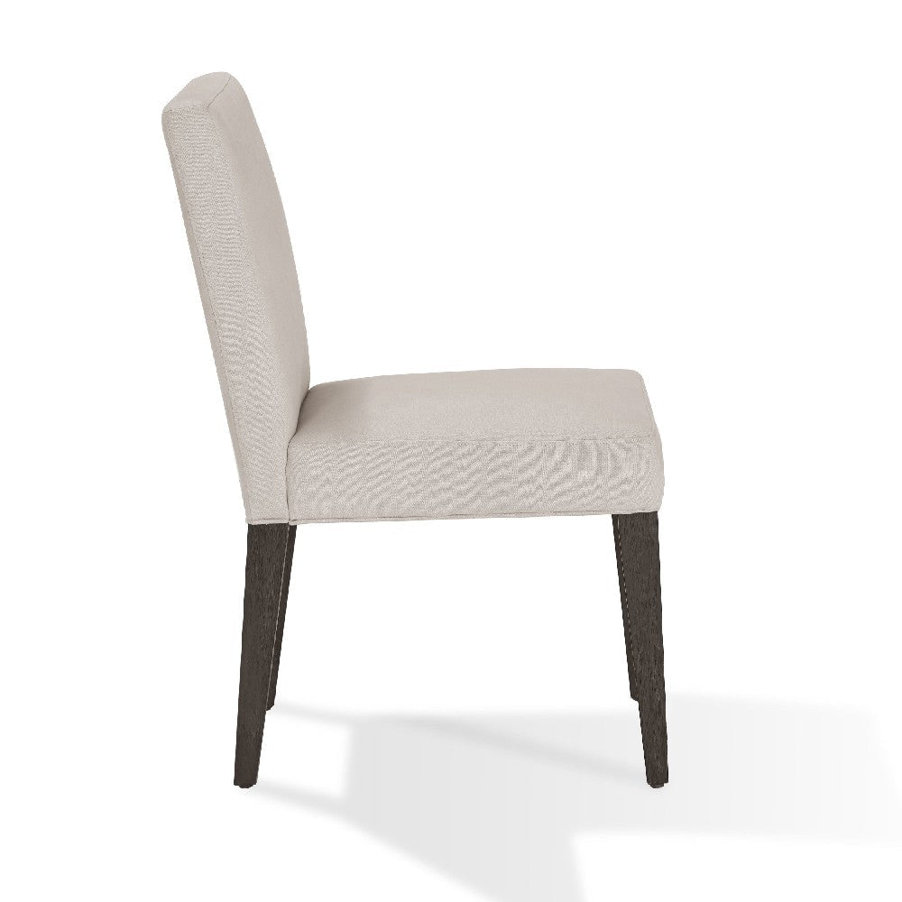 Mod 19 Inch Parson Style Dining Chair Rubberwood Set of 2 Light Gray BM274137