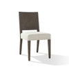 Lan 19 Inch Rubberwood Side Dining Chair, Upholstered, Set of 2, Brown