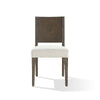 Lan 19 Inch Rubberwood Side Dining Chair Upholstered Set of 2 Brown BM274143