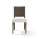 Lan 19 Inch Rubberwood Side Dining Chair Upholstered Set of 2 Brown BM274143
