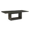 Jose 72-95 Inch Acacia Wood Dining Table, Open Plinth Base, Rustic Brown