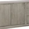 Jose 66 Inch Acacia Sideboard Buffet Cabinet Plinth Base Weathered Gray BM274157