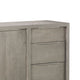 Jose 66 Inch Acacia Sideboard Buffet Cabinet Plinth Base Weathered Gray BM274157